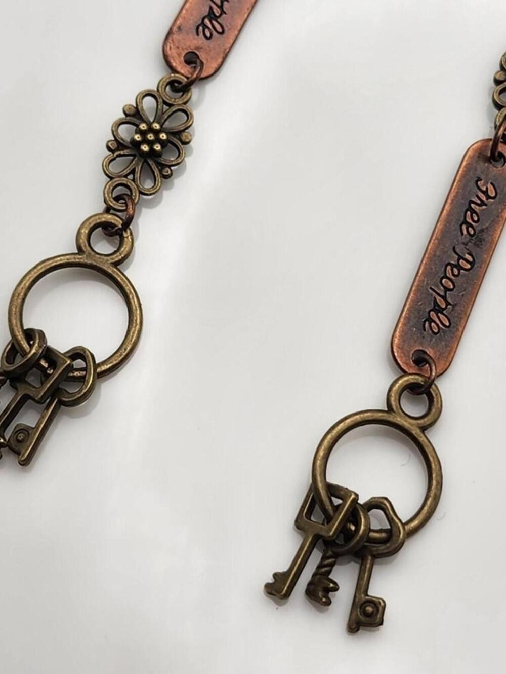 Keeper's Secret Free People Mismatched Key Earrings - Picture 4 of 10